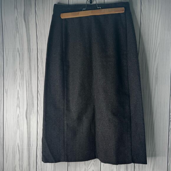 Vintage 60’s Long Gray Wool Blend Skirt Boho Cottage Waist 28 - Picture 1 of 7